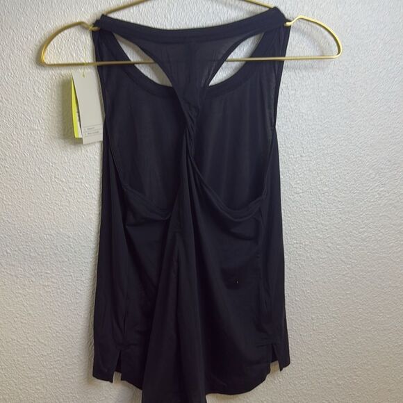NWT- All in Motion- essential black tank with twist back – women’s size small - Picture 6 of 8